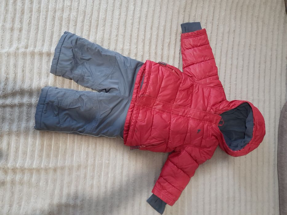 Зимова куртка і комбінезон 86см