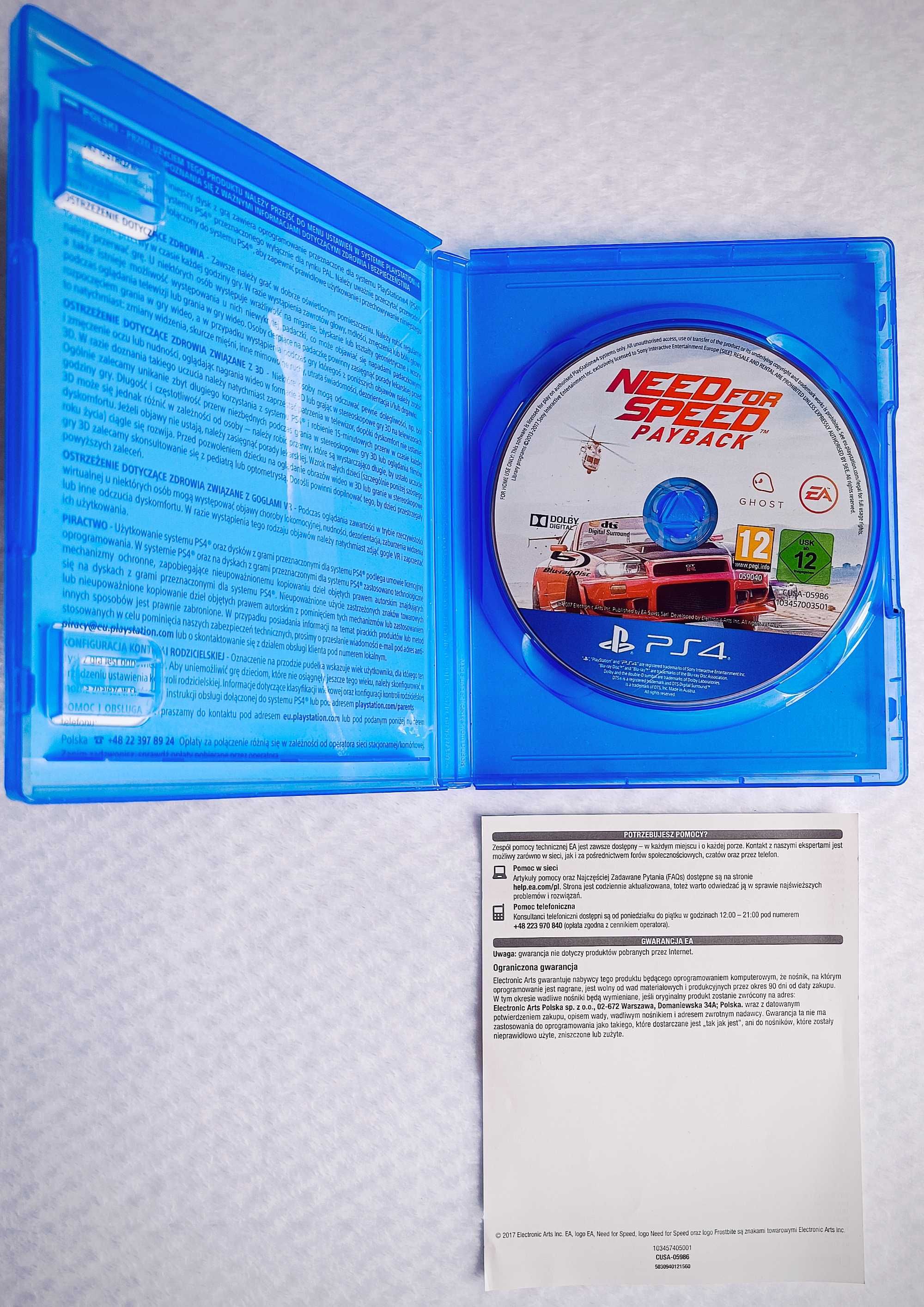 Need for Speed Payback PL Dubbing PS4