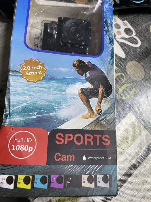 Camera desportiva a prova de agua Full HD 1080p