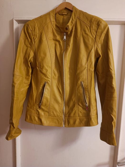 Ramoneska damska – musztardowa energia na jesień! Rozmiar XL. Jak nowa