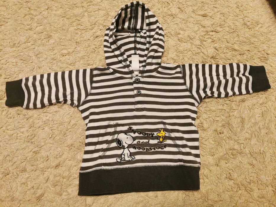 Bluza z kapturem H&M 74 Snoopy