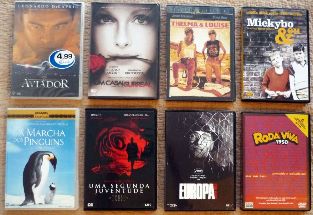 Filmes vários em DVD entre 2€ e 5€ cada