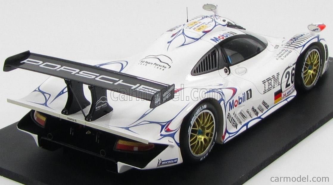 Porsche 911 GT1-98 #26 Winner 24h Le Mans 1998 1:18 Spark