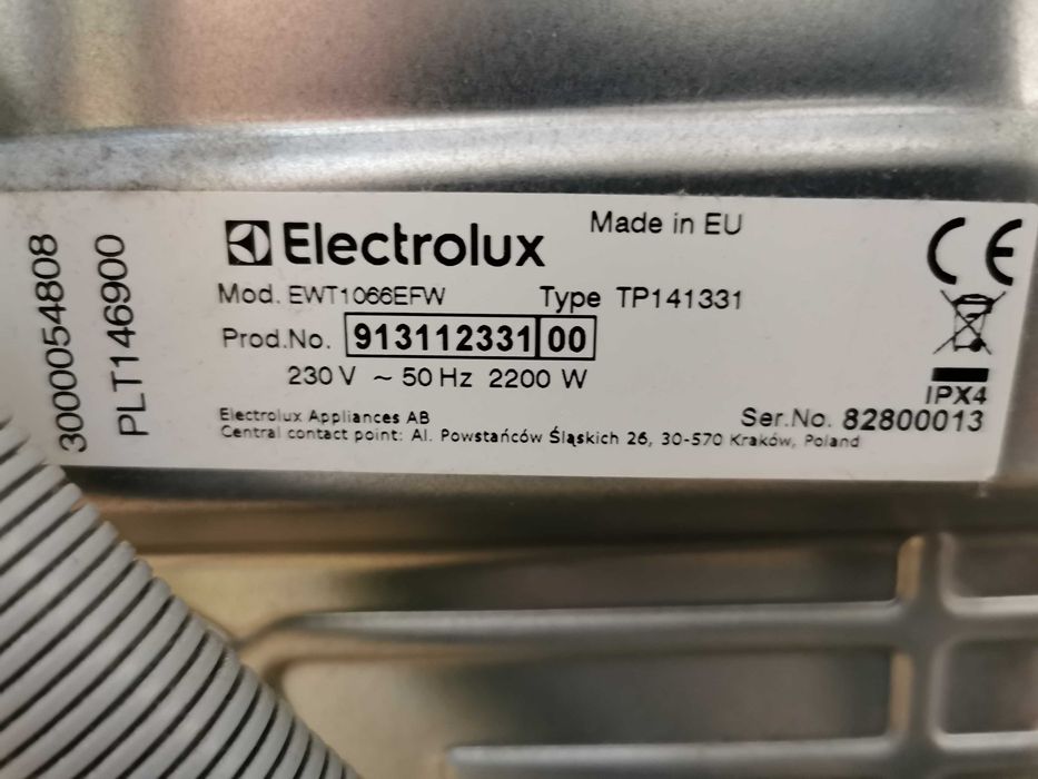 ELECTROLUX  zaczep z uchwytem zamka drzwi do pralki