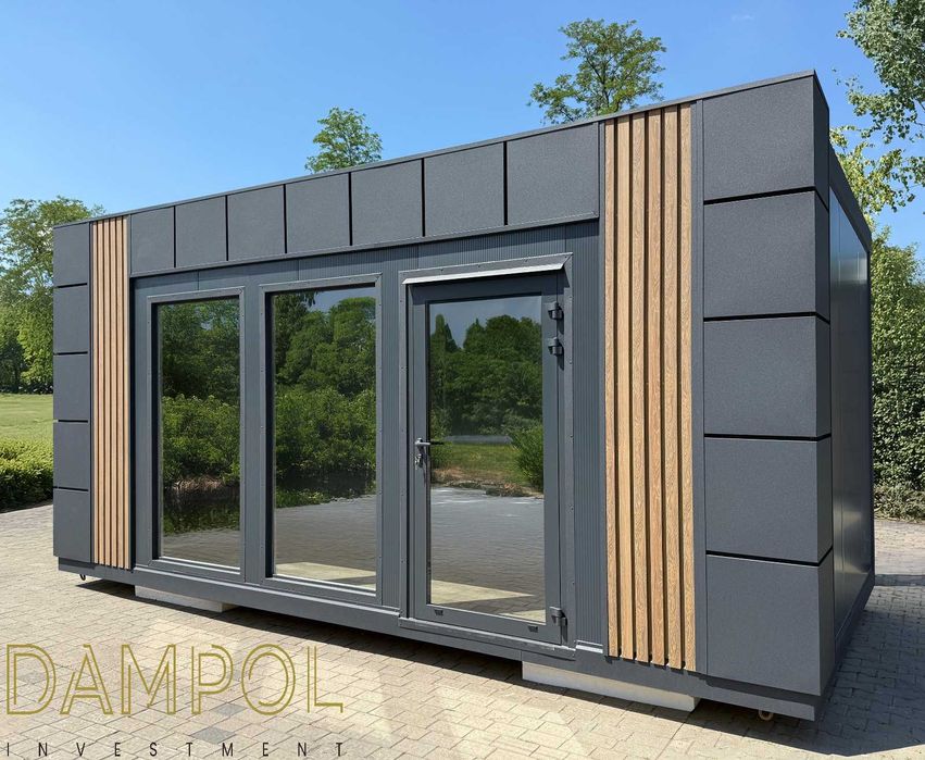 Gotowy pawilon kontener 600x300 6x3 handlowy biurowy usługowy leasing