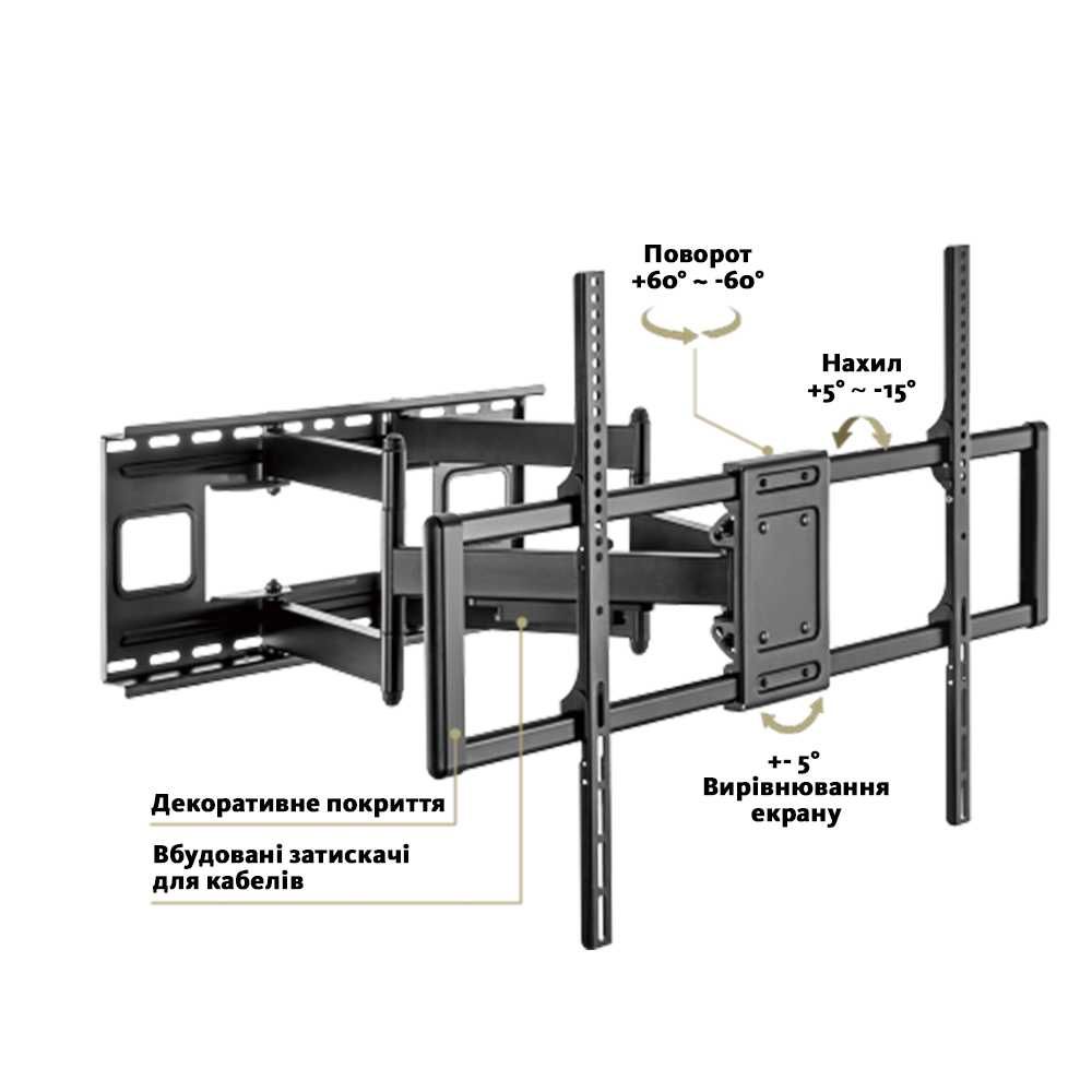 Кронштейн для тв 60"-120" ITech PTRB-95 Кріплення для телевізора