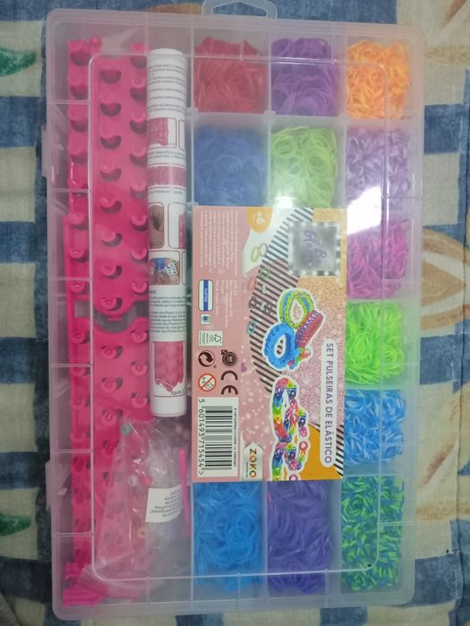 Caixa de elásticos para pulseiras