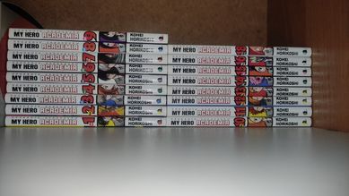 Manga Boku no hero academia 1-16 i 18 tom