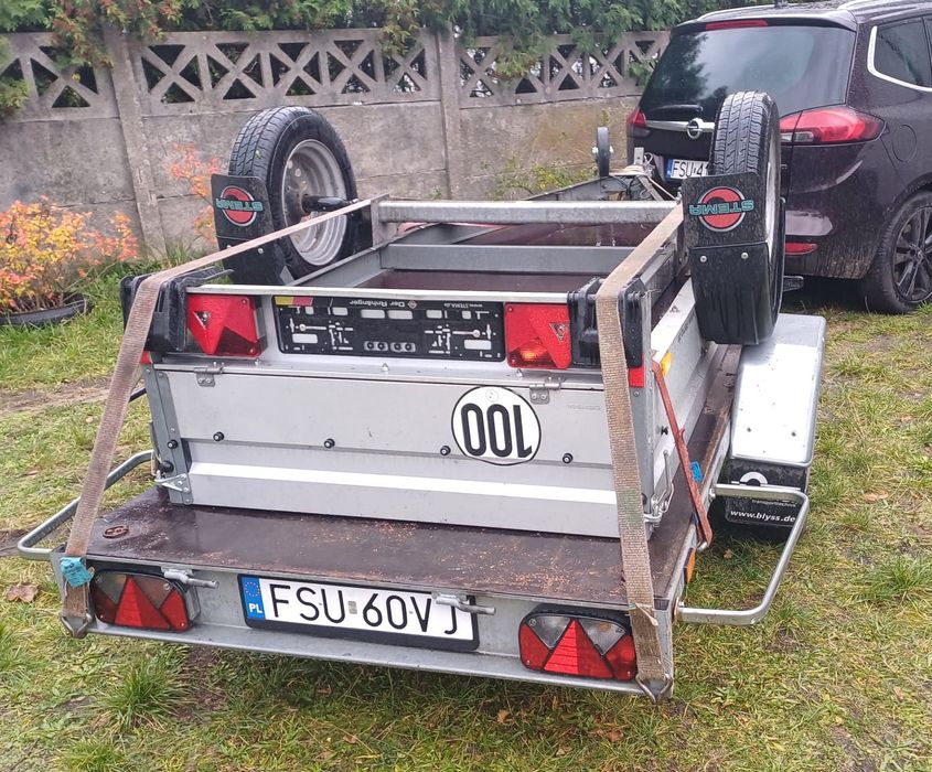 Przyczepa lekka DMC 750kg, firmy BLYSS 752613 wywrotka, zarejestrowana