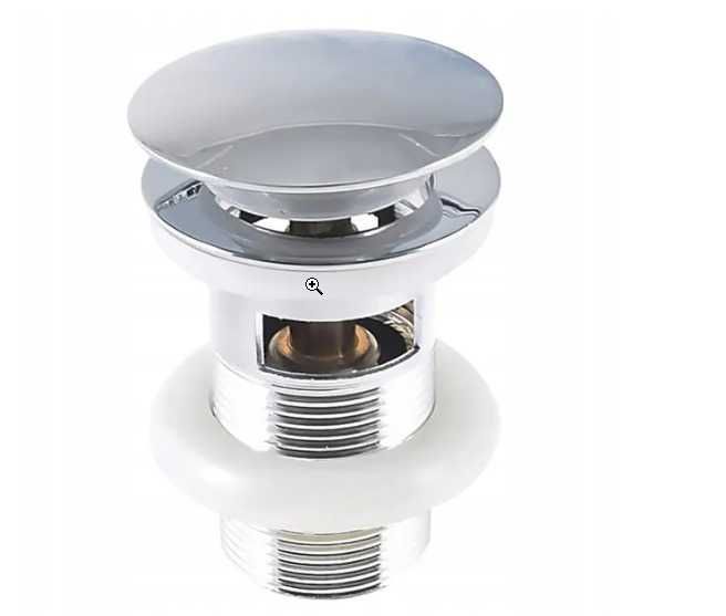 37 x Chromowany korek klik-klak, korek umywalkowy