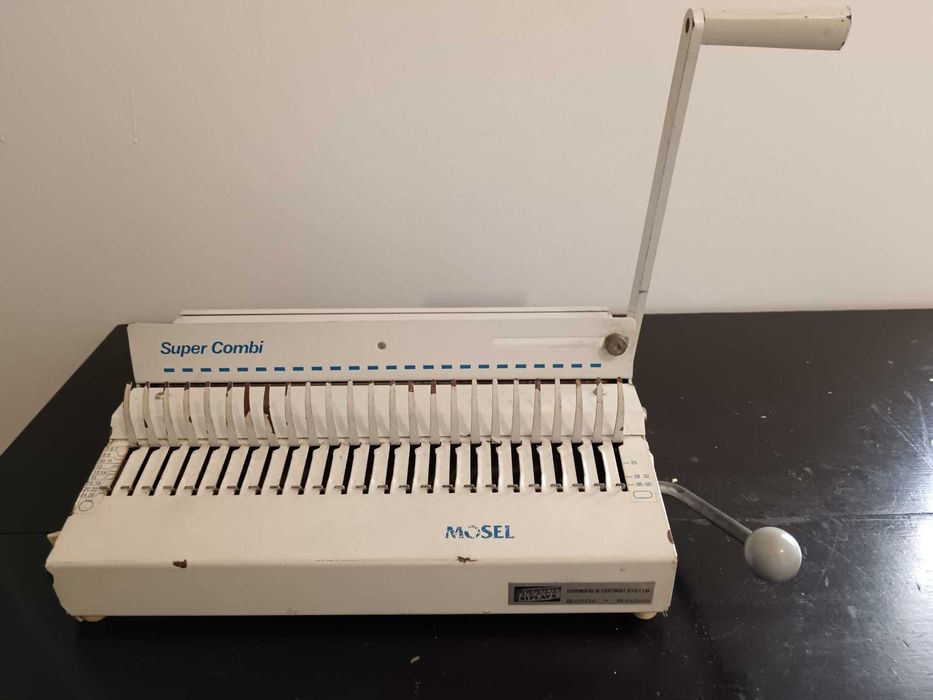 Máquina de encadernar e furar Mosel Super Combi.BARATO!