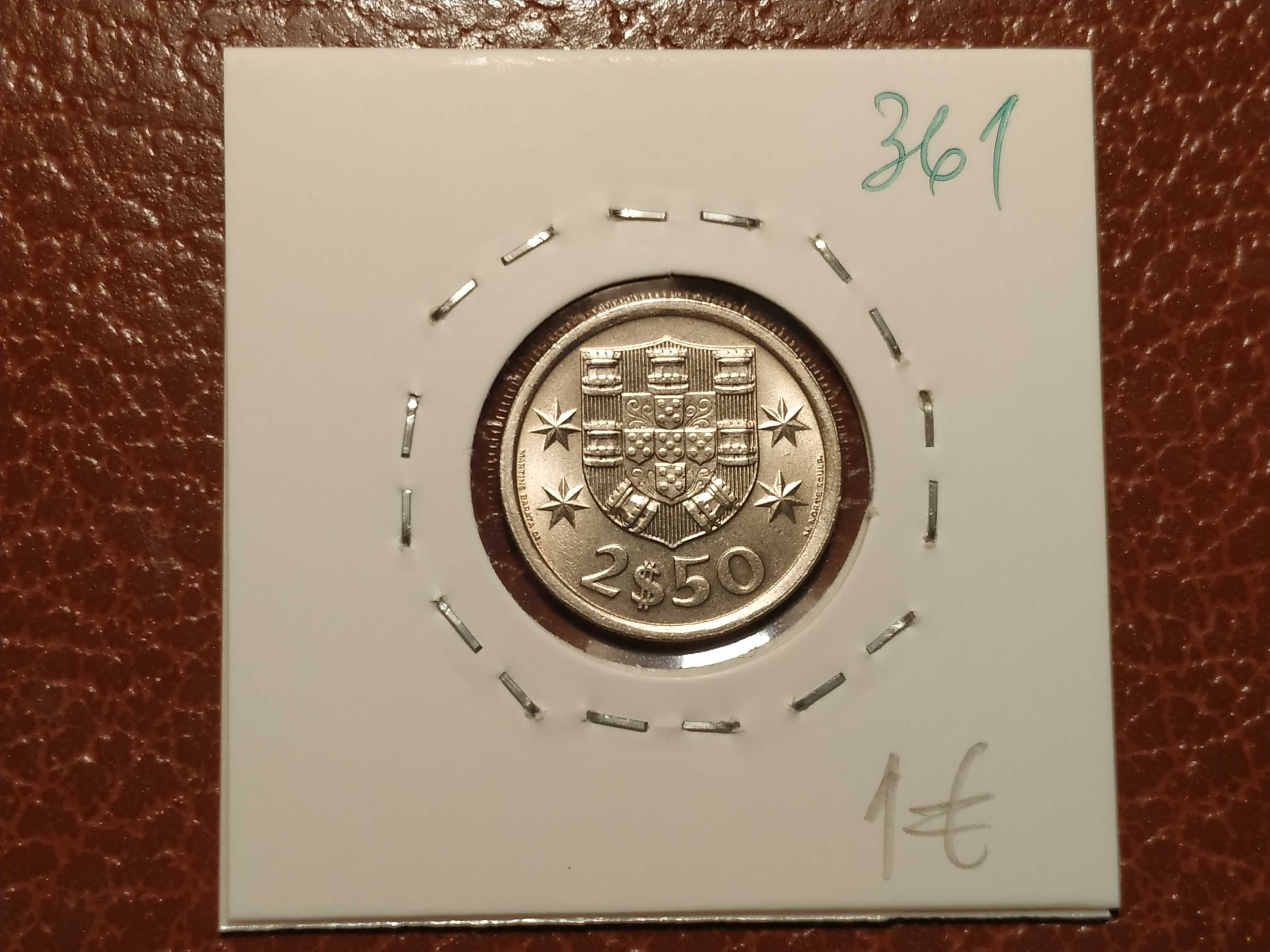 361 Portugal - moeda de 2,5 escudos de 1973