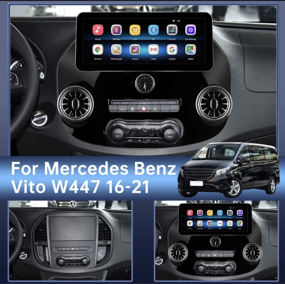 Штатная магнитола Mercedes Vito W447(2014-20)ANDROID10 4G 4/64GB
