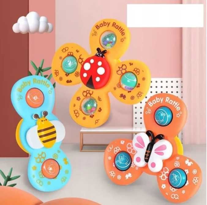 Zabawki do kąpieli 6 szt fidget spinner sensoryczny