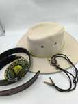 Zestaw kowbojski kapelusz cowboy country bolo pasek