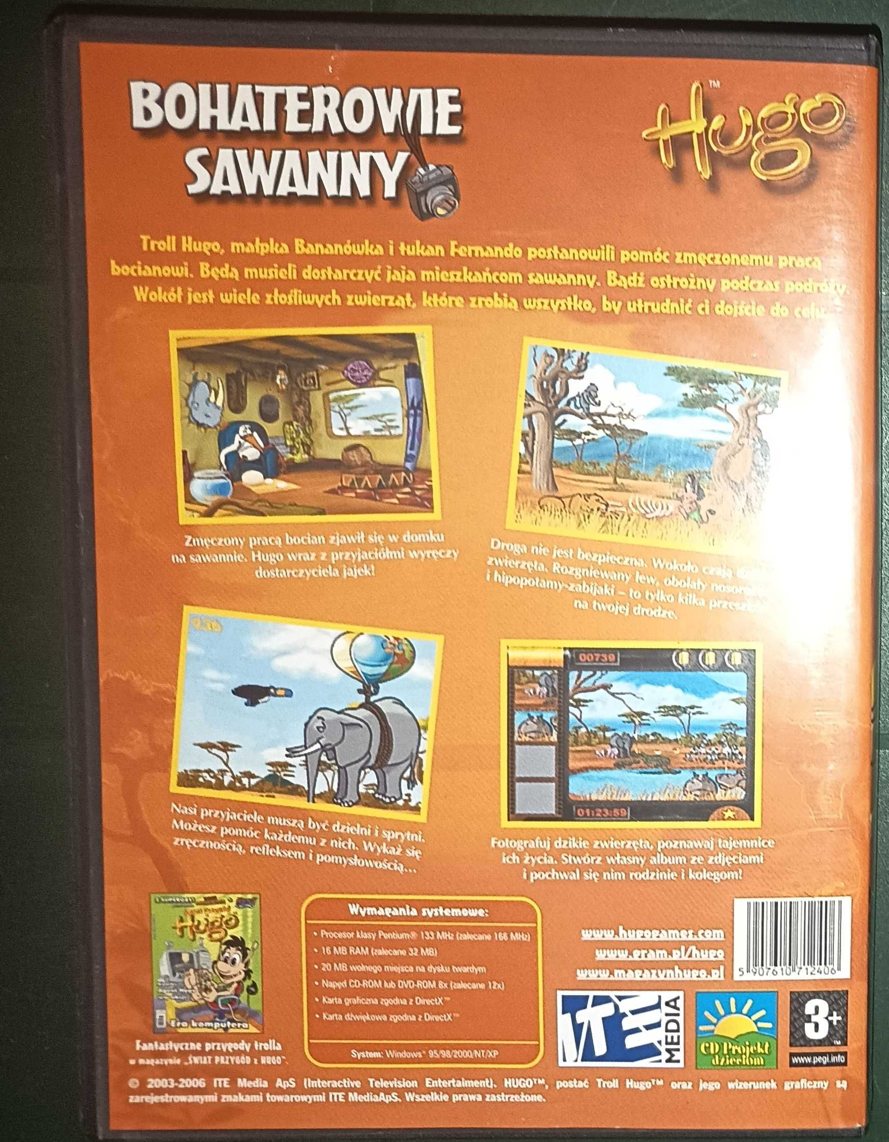 Hugo Złota 10-tka Bohaterowie Sawanny - Świat przygód Hugo PC CD BOX