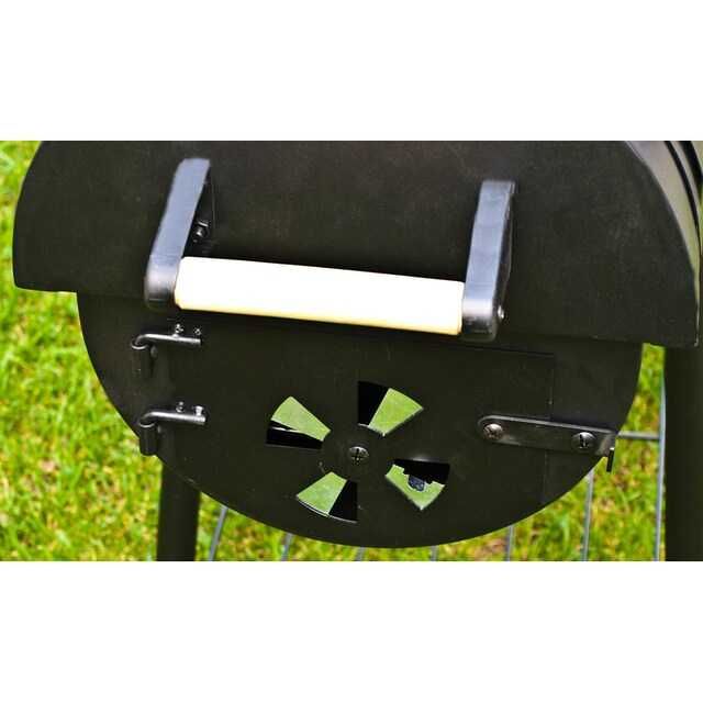 Grill węglowy z funkcją wędzarki  EL FUEGO DAKOTA 66x41cm STABILNA !