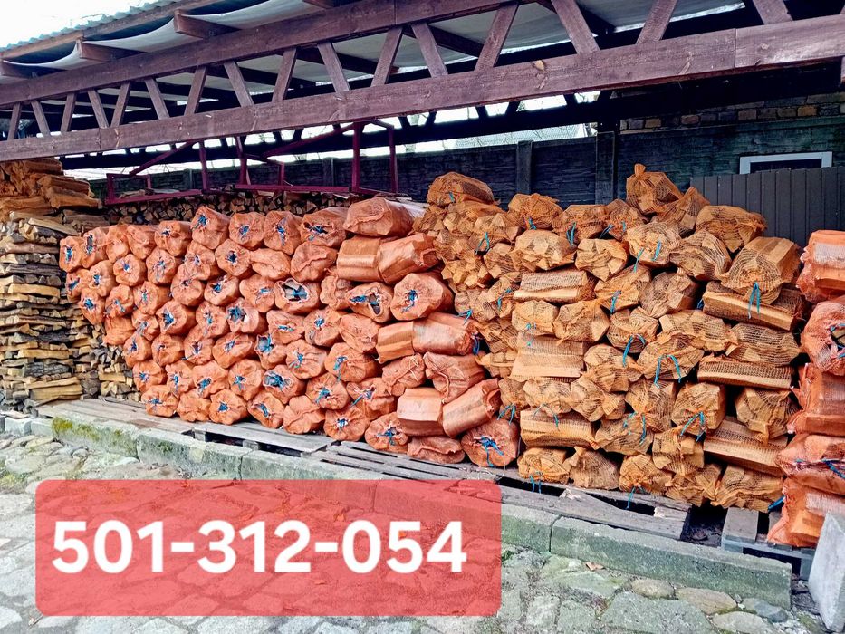 Drewno Kominkowe Olcha Buk w workach