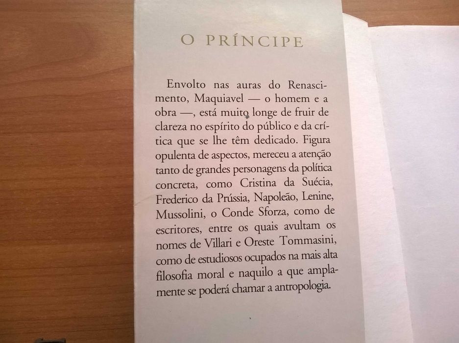 Maquiavel O Príncipe - Colecção Filosofia & Ensaios