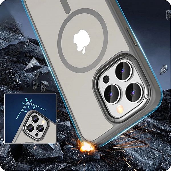 Etui Tech-Protect MagMat 2 MagSafe na iPhone 15 Pro Max - tytanowy mat
