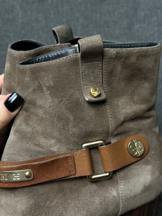 Фірмові замшеві козаки ковбойські чоботи fabi