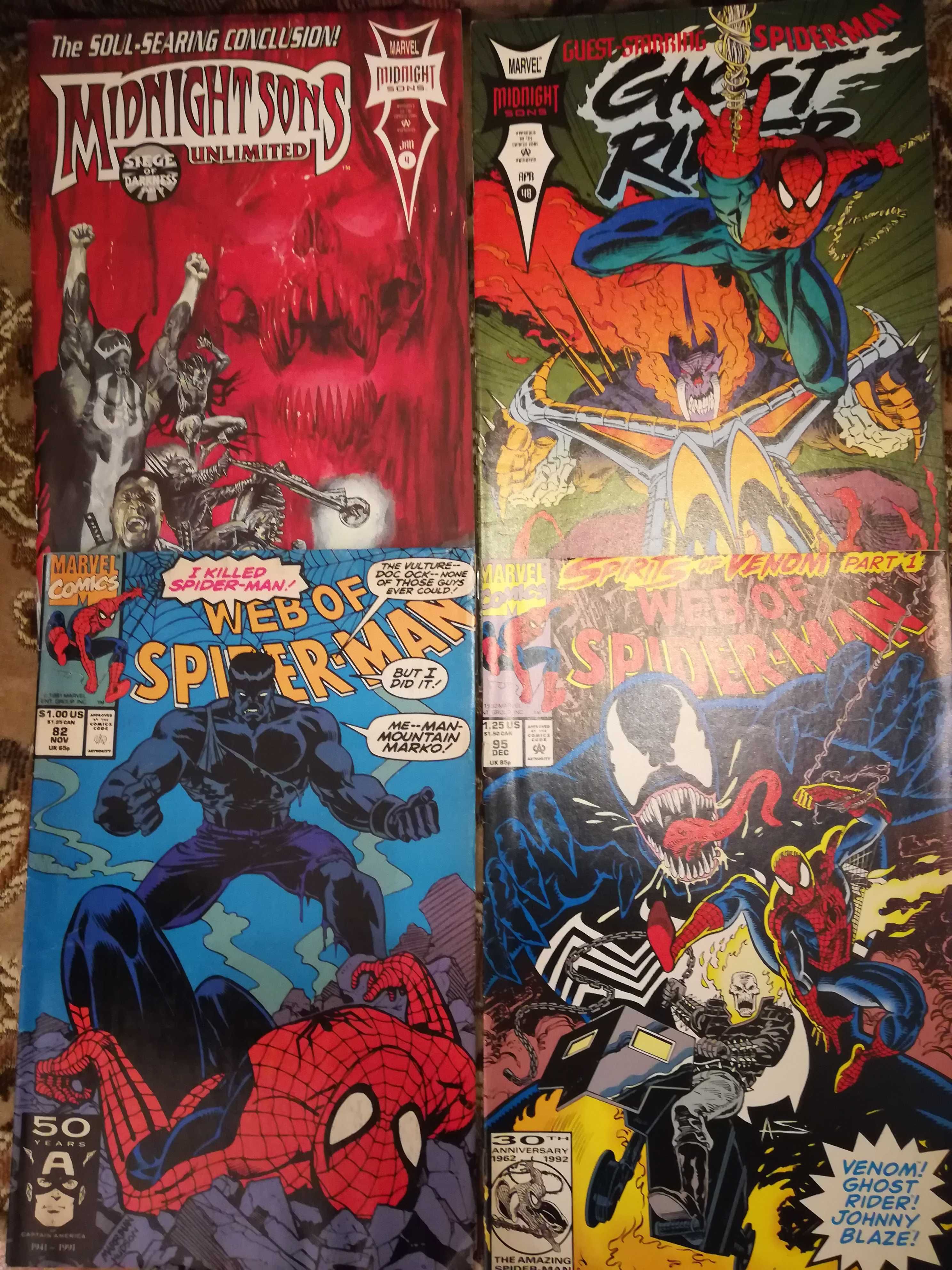 Marvel zeszyty z lat 90 Spider-man Ghost Rider Warlock Punisher 2099