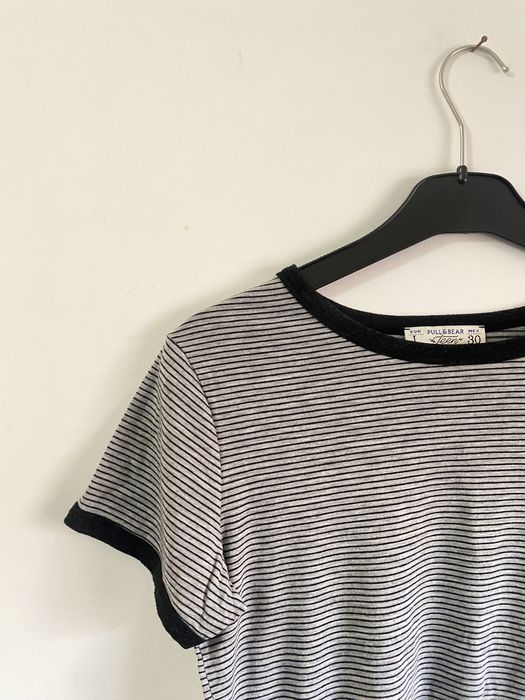 T-shirt riscas Pull&Bear