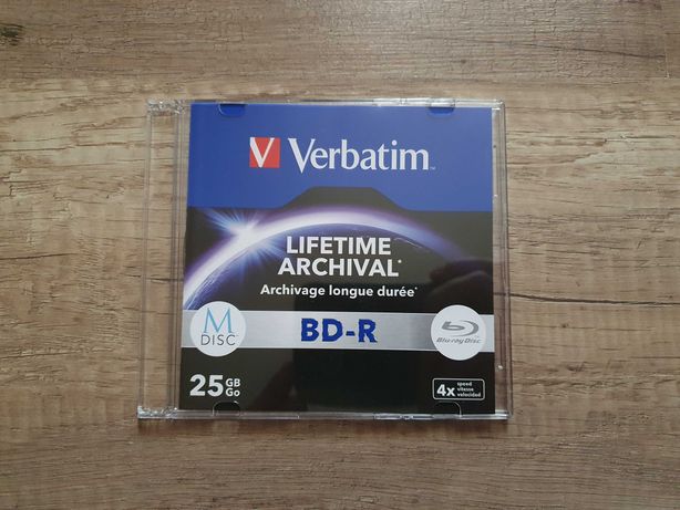 M-Disk, BlueRay (вечная запись) - Verbatim BD-R 25GB 4x