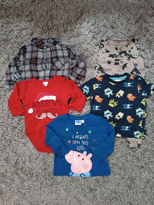 Paczka ubranek dla chłopca rozm 74 58sztuk