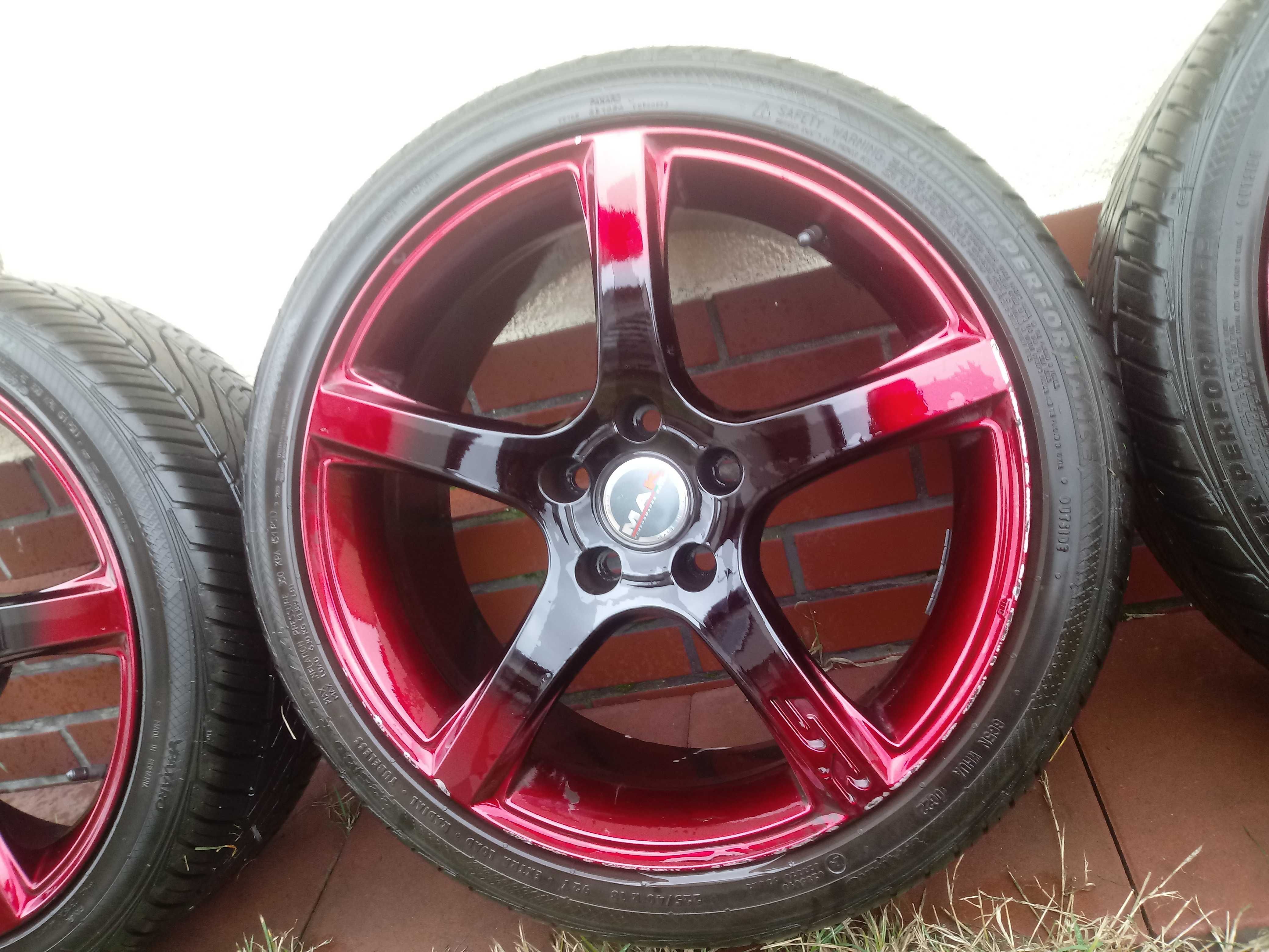 Felgi MAK 18x8J - 5x114.3, ET40 z oponami letnimi -Honda, Toyota, Inne