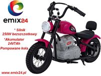 Pojazd Motor dla dzieci na akumulator SPEED Power Różowy A9902
