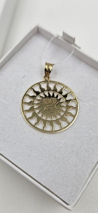 Złota zawieszka ażurowa słońce 585 GOLD MONEY