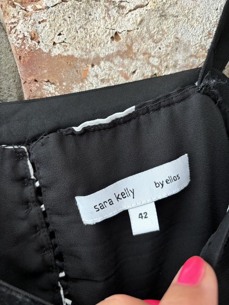 Sukienka w grochy midi tiulowa 38/40 wesele impreza wizytowa