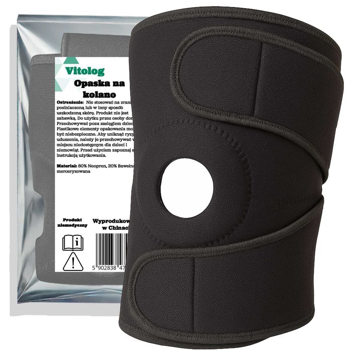 Opaska Elastyczna na Kolano Stabilizator Rzepki Ściągacz Usztywniacz