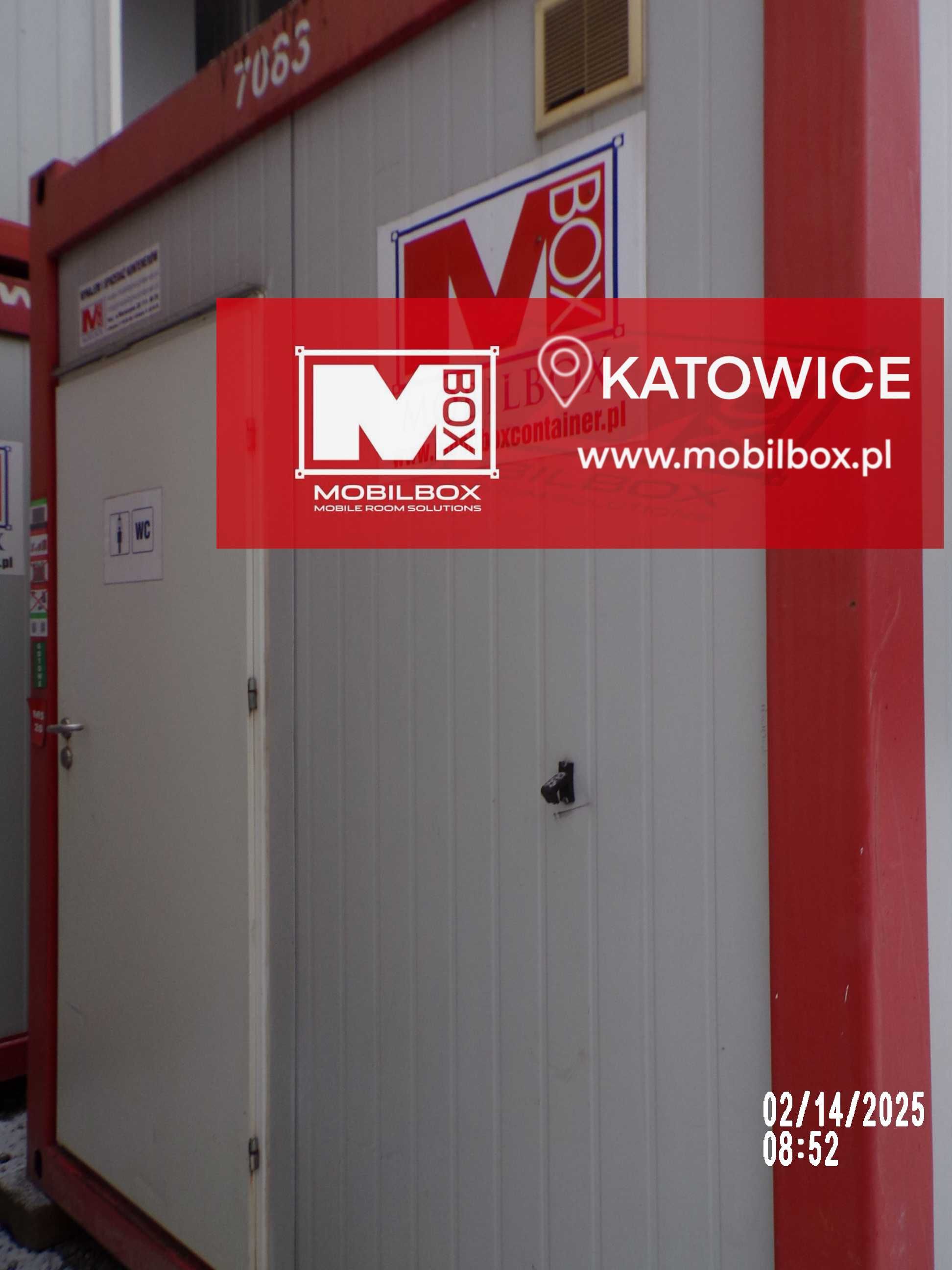 Kontener z prysznicem i sanitariatem WC – MS20 - używany