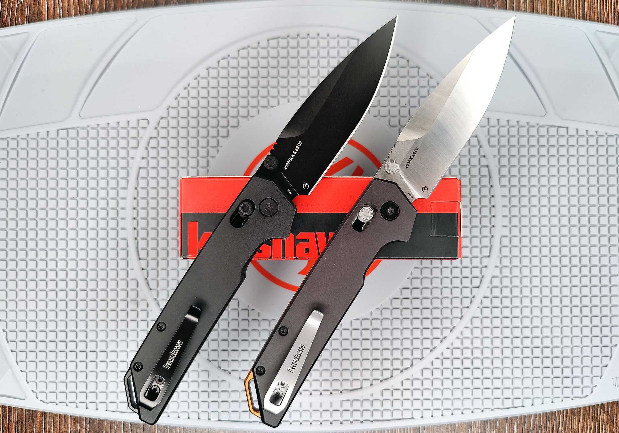 Складаний ніж Kershaw Iridium DuraLock Gray/Black, сталь D2