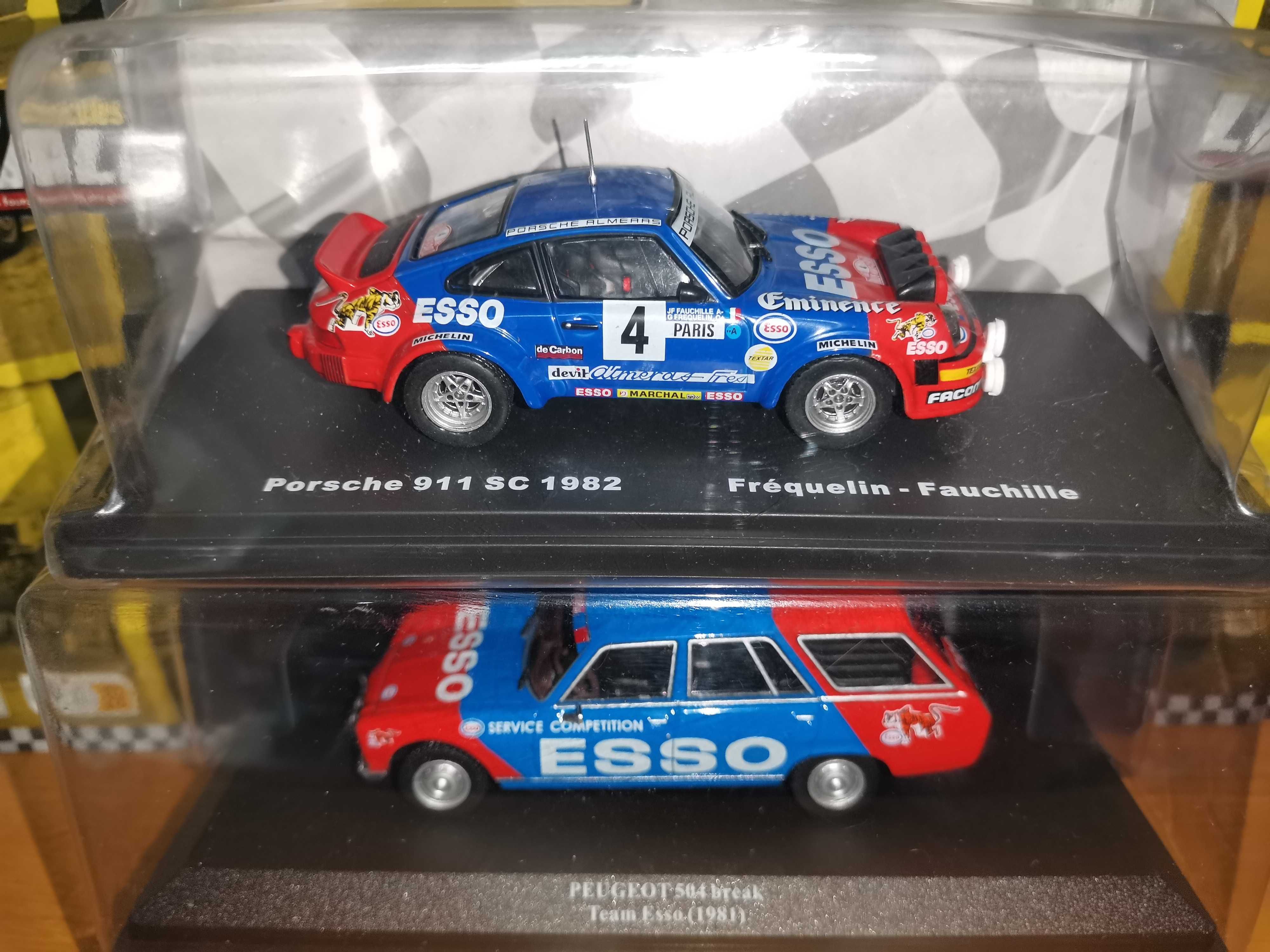 Peugeot 504 Break + Porche 911 SC  
Team ESSO Rally  1:43