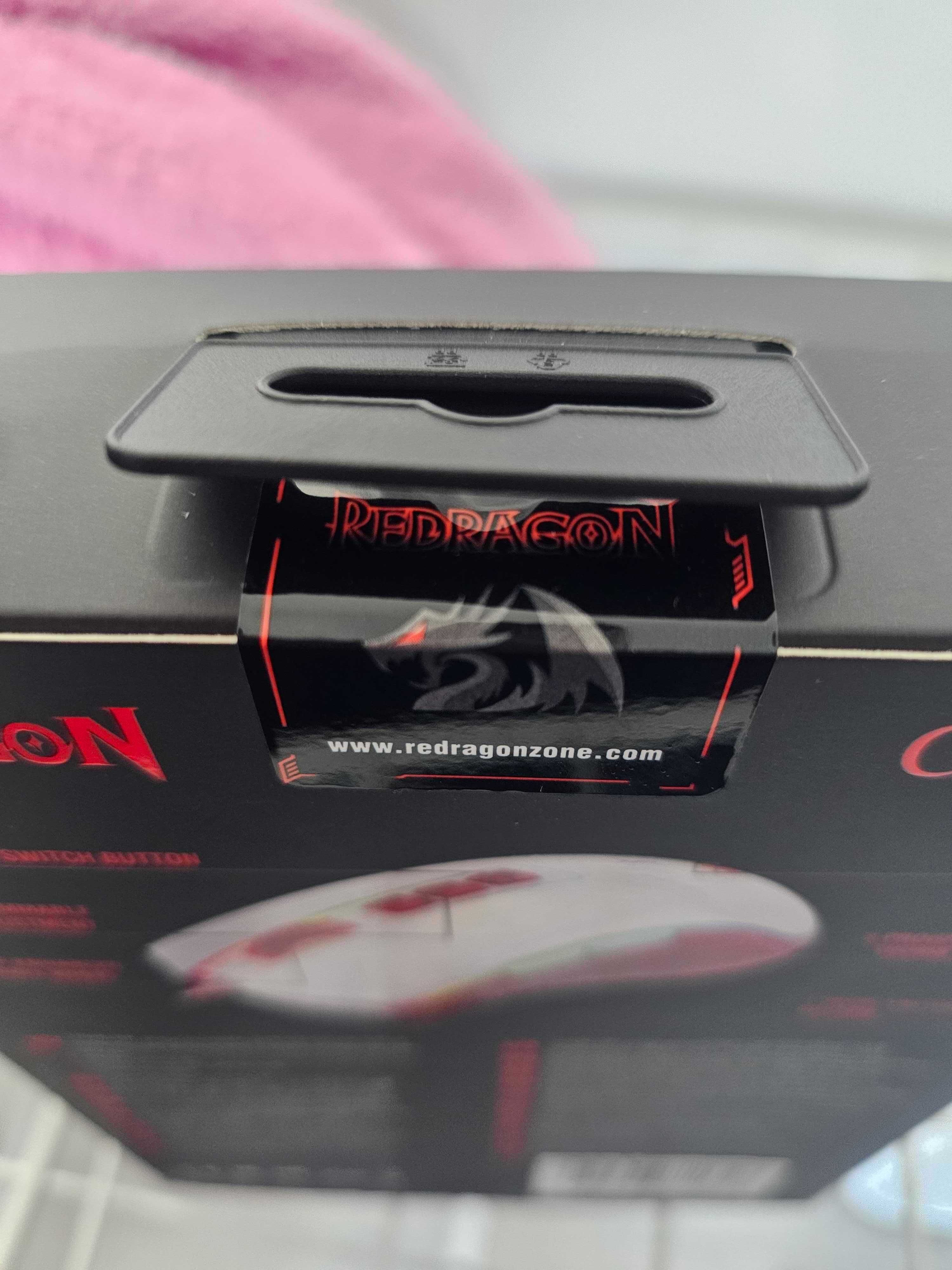 Mysz gamingowa Redragon M711 Cobra (M711C), nowa, plomba, biało-czerw