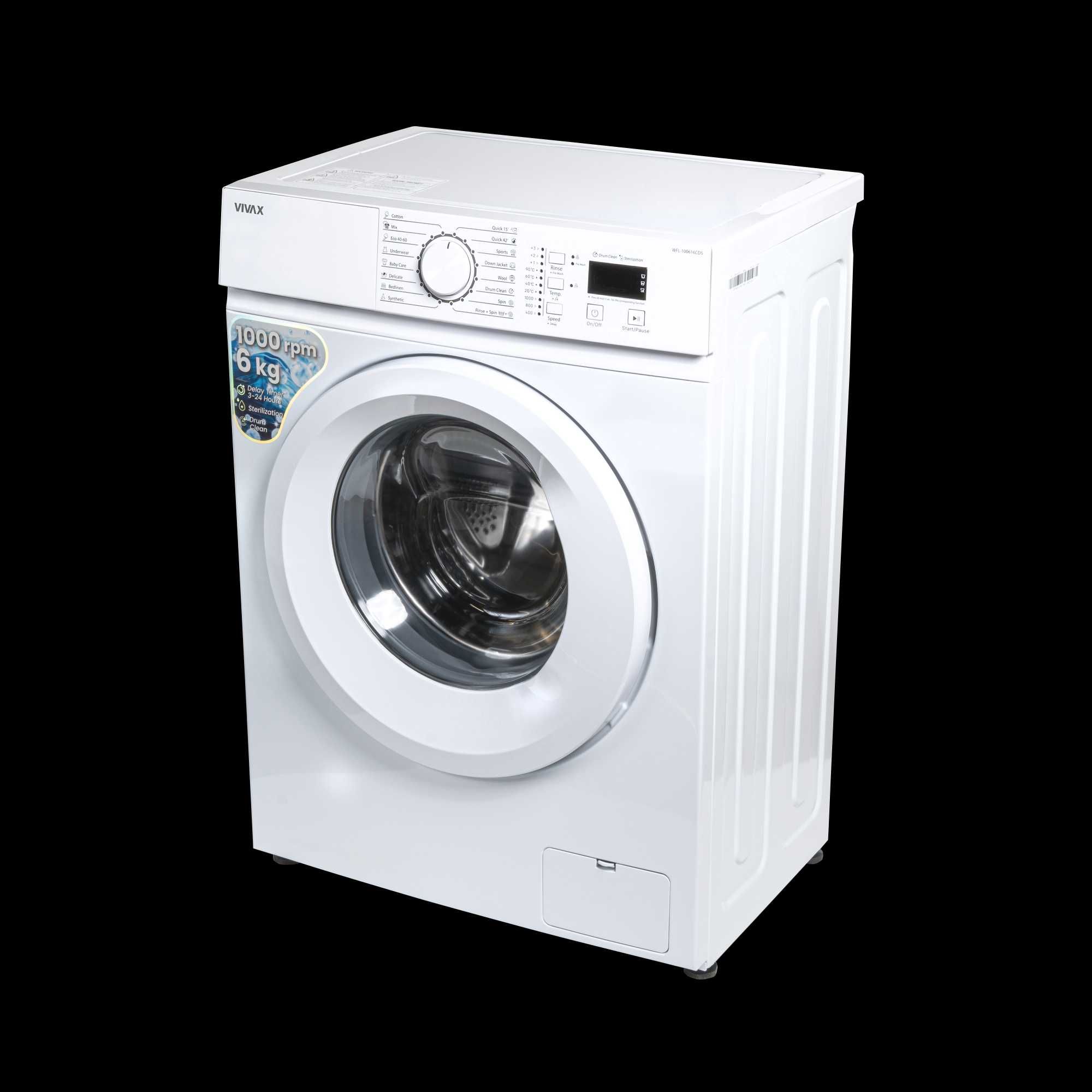 Pralka  Automatyczna 1000 obrotów 6kg VIVAX WFL-100616CDS