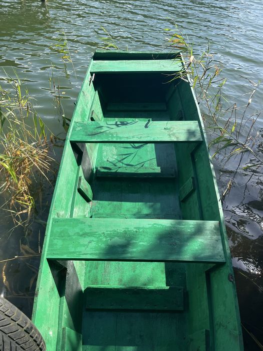 Drewniana Łódka z wioslami