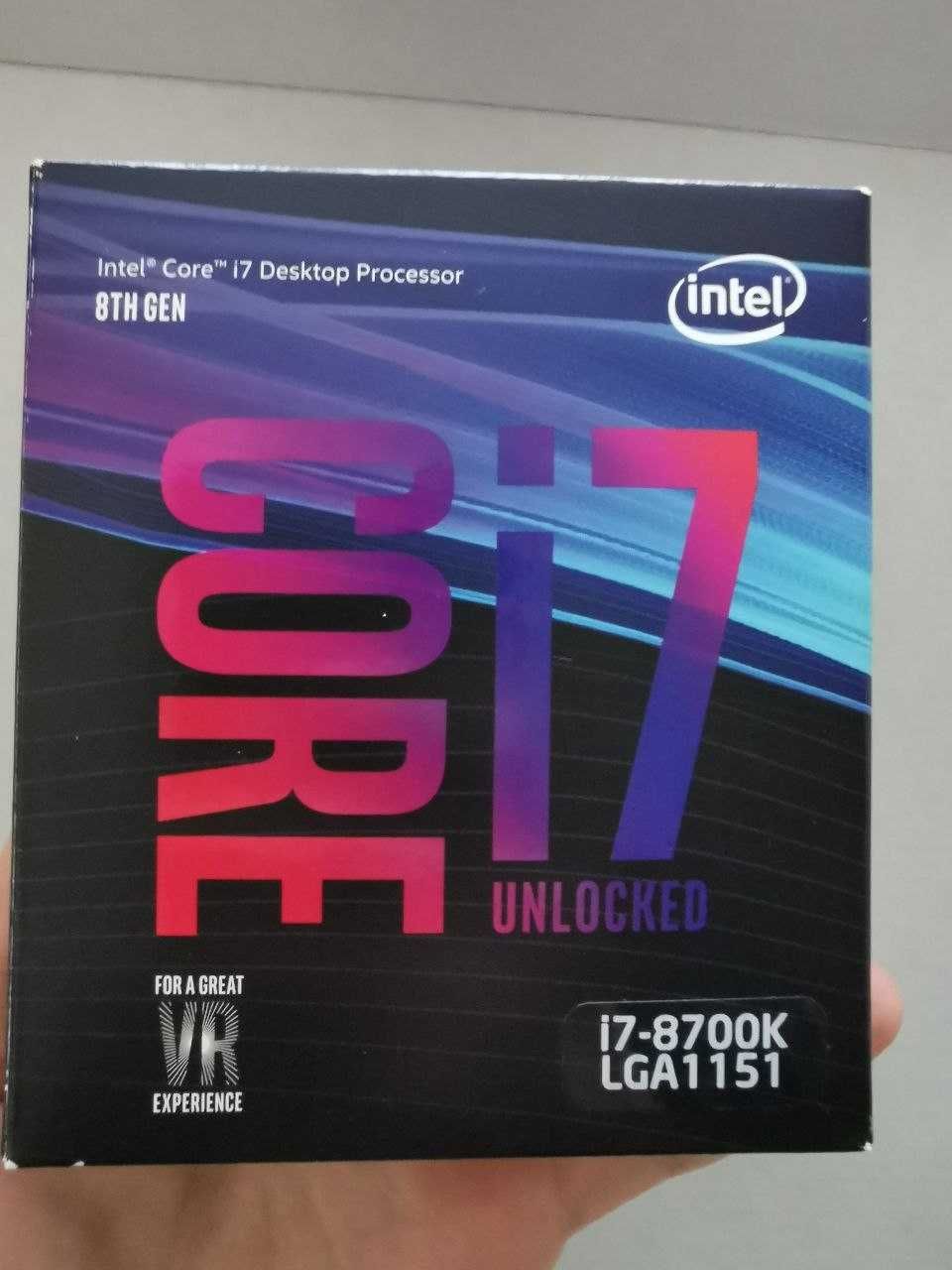 Процессор Intel core i7-8700K. Скальпирован под жидким металлом. 5ГГц