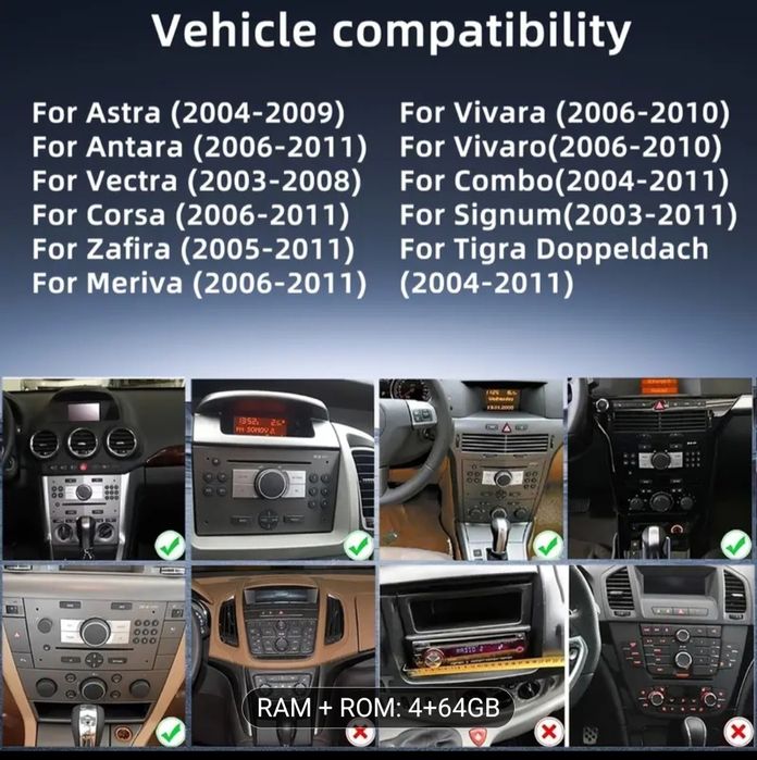 Radio android 14 car stereo 4+64G