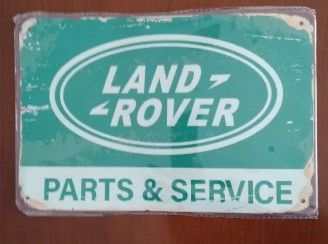 Placa reprodução Retro Land Rover Parts & Services