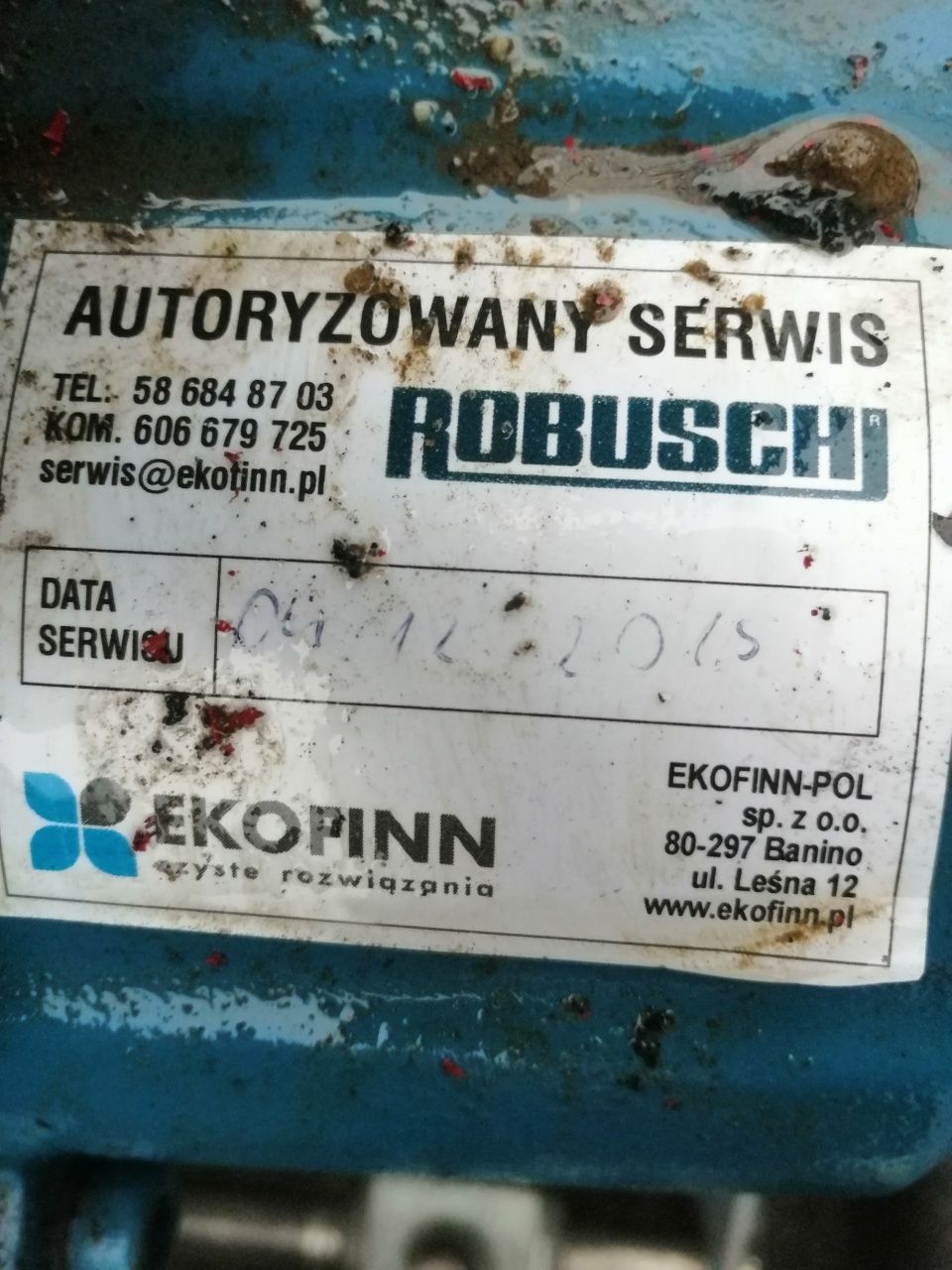 ROBUSCHI stanowisko dmuchawy