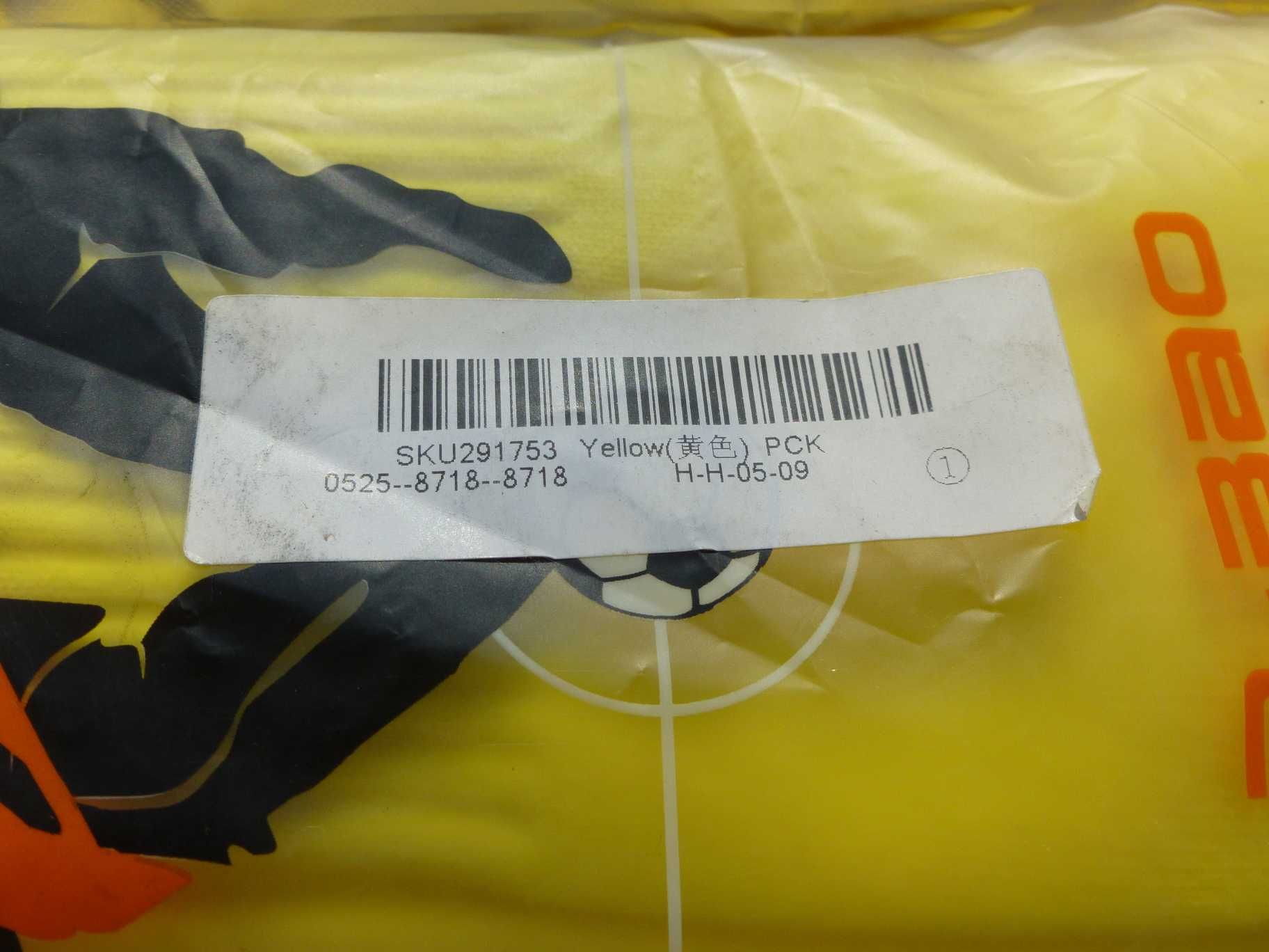 Профессиональные жёлтые футбольные гетры (носки). Размер L 39-44