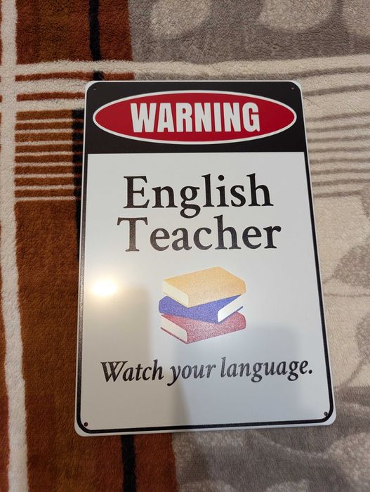 Металлическая прикольная табличка на подарок