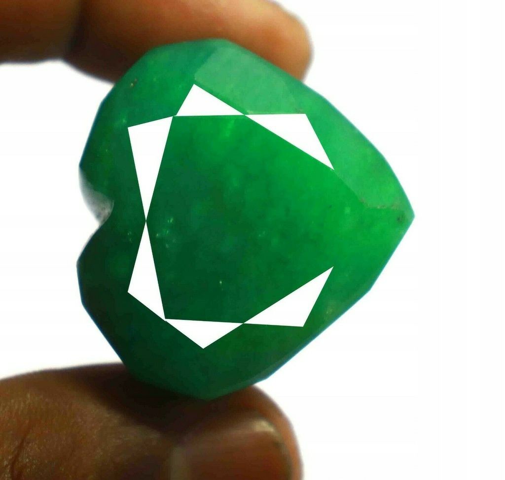 Szmaragd Serce - symbol miłości - 217 ct. - Certyfikat