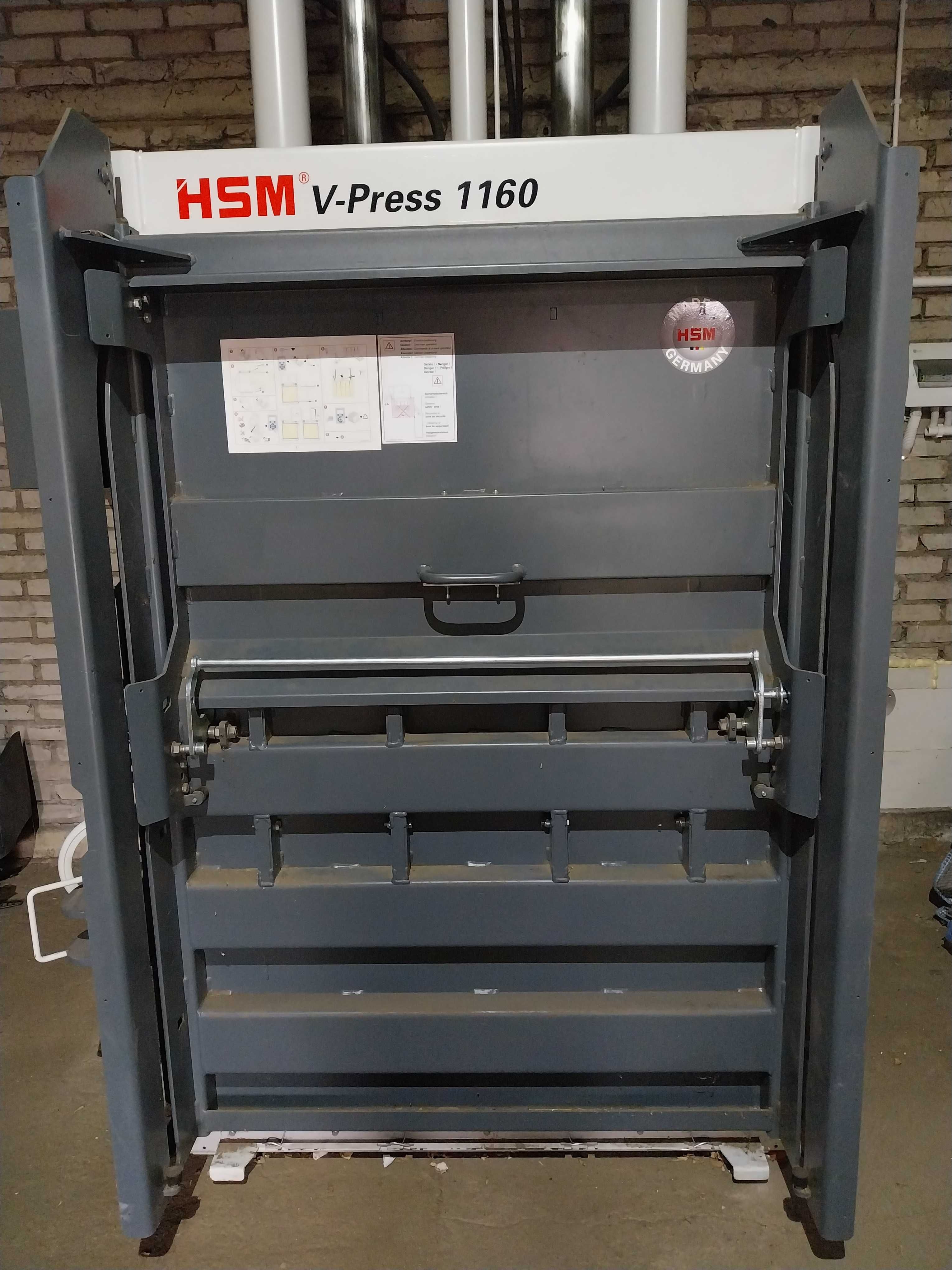 SPRZEDAM BELOWNICE PRASĘ HSM V-PRESS 1160 do makulatury i folii