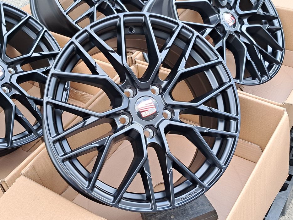 Alufelgi SEAT 18 5x100 Arona Ibiza Leon Toledo Cordoba CA20 Black matt