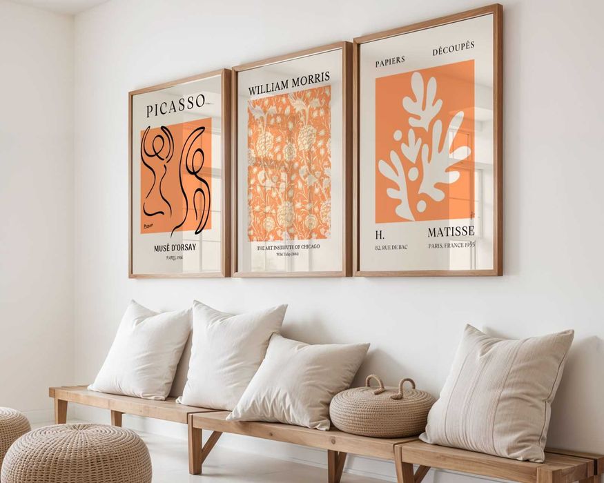 Zestaw plakatów- Picasso, Moris, Matisse- sztuka w pełnym wydaniu